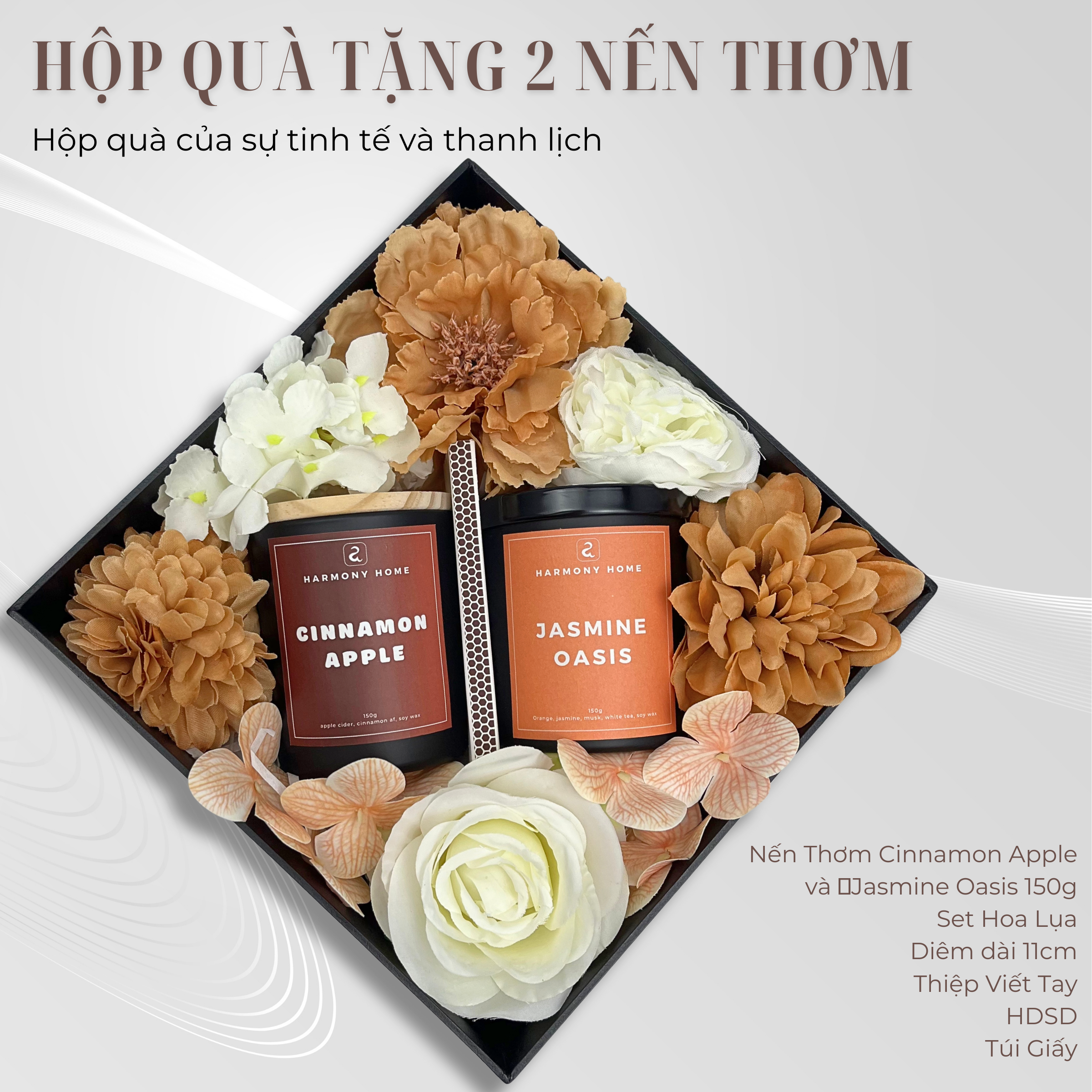 Bộ quà tặng 2 nến thơm 