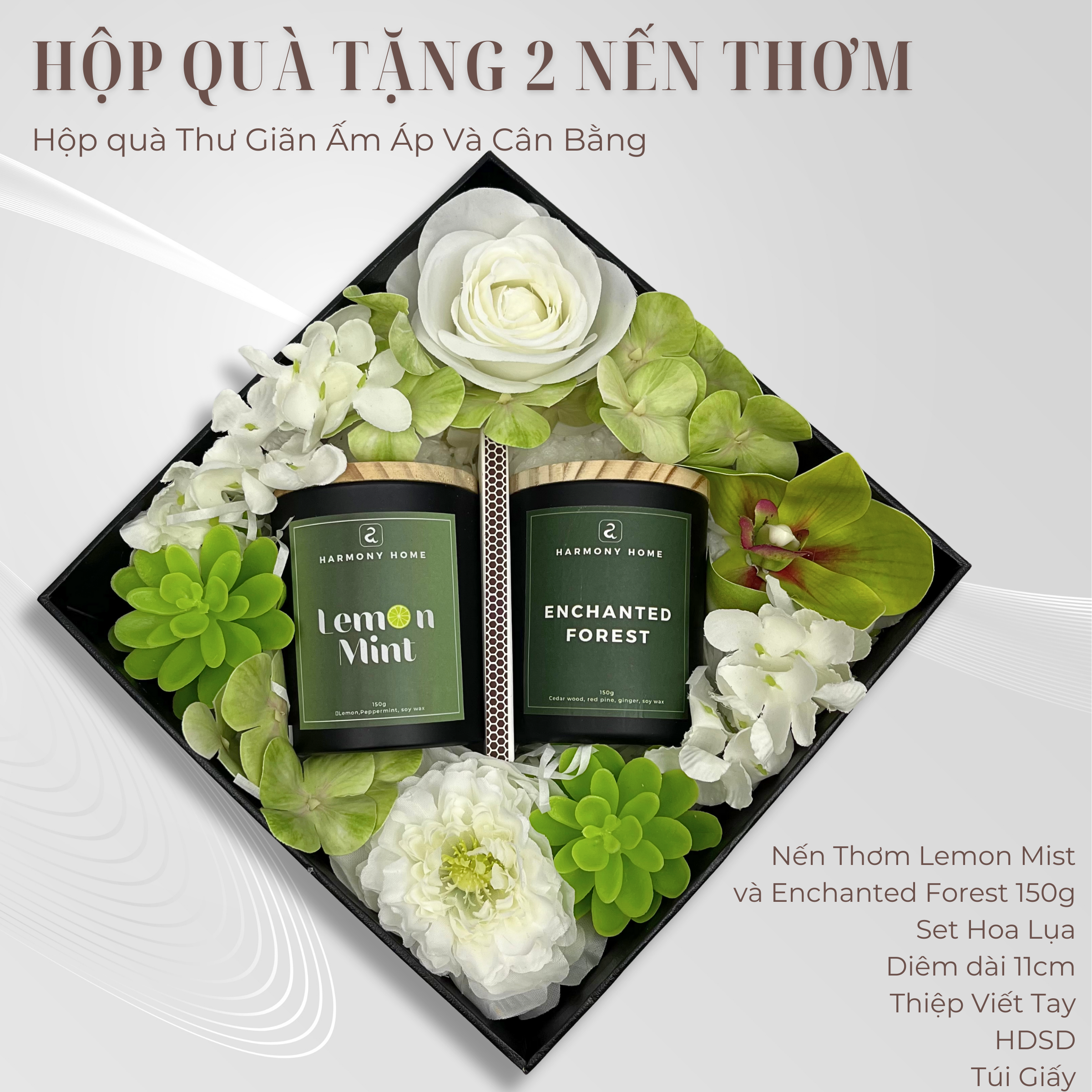 Bộ quà tặng 2 nến thơm 