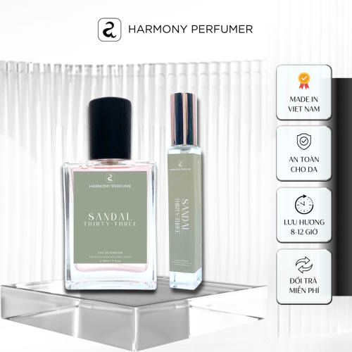 Nước Hoa Sandal Thirty-three [A]Harmony Home – Hương Thơm Quyến Rũ và Lâu Phai Dung Tích 10ml